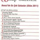 Remzi Kitabevi 2011 Ekim Ayı Çok Satanlar Listesi